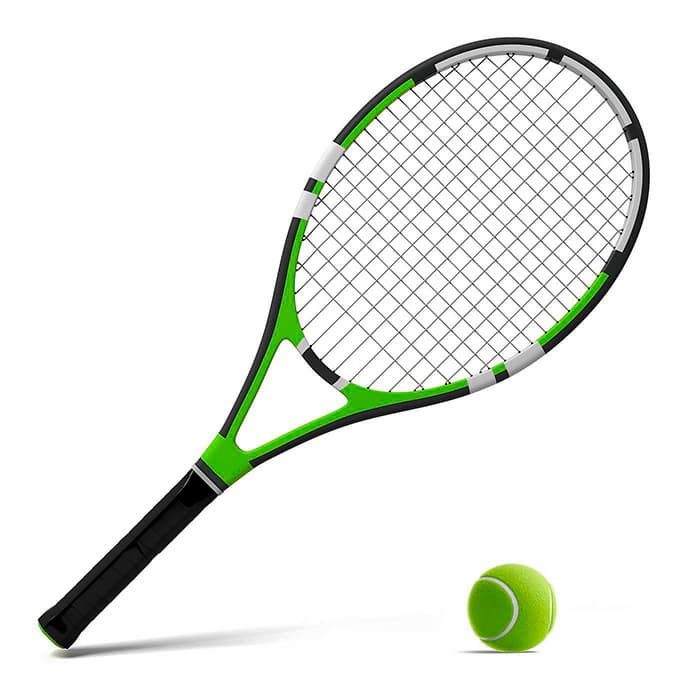 Теннисная ракета и теннисный мяч